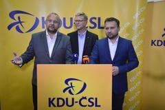 Tisková konference po jednání předsednictva a celostátního výboru KDU-ČSL