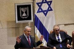 Zeman a Netanjahu v Jeruzalémě.