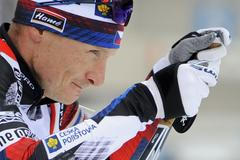 Ondřej Moravec v závodě s hromadným startem na SP v Novém Městě na Moravě 2018.