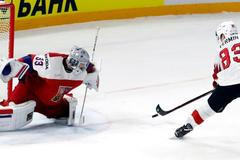 MS 2018, Česko-Švýcarsko: Pavel Francouz - Joel Vermin (neproměněné TS ve 3. třetině)