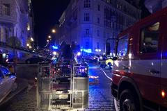 Požár hotelu Eurostars David v pražské Náplavní ulici