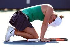 Simona Halepová slaví vítězství na trunaji v Montrealu