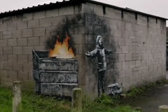 "Skartovací" umělec Bansky představil novou malbu