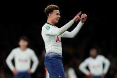 Dele Alli ve čtvrtfinále Carabao Cupu 2018 proti Arsenalu