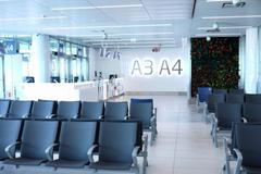 Letiště Václava Havla Praha odbavení cestující sedačky