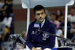 Tenisový rozhodčí Carlos Ramos ve finále US Open 2018