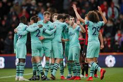 Radost fotbalistů Arsenalu