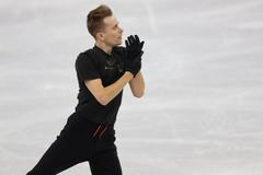 Michal Březina na tréninku na ZOH 2018