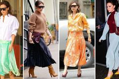 Přivítejte jaro v sukni. V jednom z nejoblíbenějších kousků Victorie Beckham