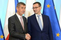 Andrej Babiš a Mateusz Morawiecki ve Varšavě