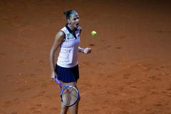 Karolín Plíšková na turnaji ve Stuttgartu 2018