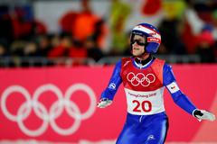 Roman Koudelka v závodě na velkém můstku na ZOH 2018
