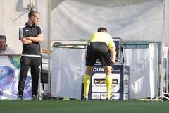 fotbal, HET liga 2017/2018, Bohemians 1905 - Sparta, rozhodčí Pavel Franěk a konzultace s videem