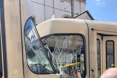 Nehoda tramvají v Ječné ulici