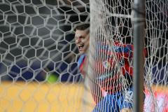 Viktoria Plzeň se raduje z branky Jana Kovaříka do sítě AS Řím