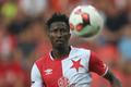 Peter Olayinka v ligovém zápase Slavia - Opava.