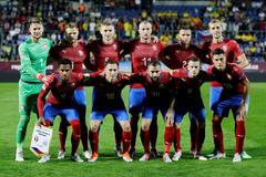 Čeští fotbalisté před zápasem Ligy národů s Ukrajinou