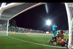 fotbal, portugalská liga 2018/2019, Portimonense - Sporting Lisabon, Sebastian Coates, Romain Salin