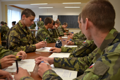 Studenti vojenské střední školy v Moravské Třebové