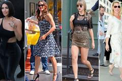 Odhalené bříško, vzdušné šaty i kratičké sukně. Jak s horkem bojují celebrity