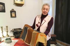 Pracovnice muzea holocaustu v Charkově Julana Volšonoková.