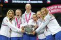České tenistky slaví vítěství ve Fed Cupu 2018