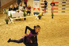 jezdectví, paravoltiž, Veronika Písaříková a Štěpán Švarc při vítězném závodě dvojic na mistrovství ČR