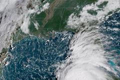 Hurikán Michael na snímku z 8. října.