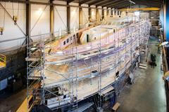 Fotogalerie / Jak se staví super jachta / Loděnice / Stavba lodi / Lodní doprava / Nizozemsko / 2018 / Reuters / 2