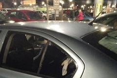 Auto z kterého strážníci zachránili dítě