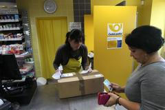 ilustrační fotografie, vesnice, venkov, obchod, Konzum, Jednota, Coop, prodejna, Česká pošta, 2012