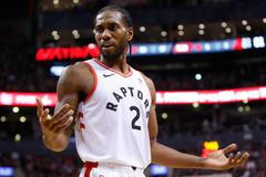 basketbal, NBA 2018/2019, Toronto - Milwaukee, domácí Kahwi Leonard