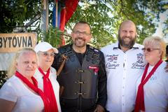 Poslanec Jaroslav Foldyna na akci Nočních vlků.