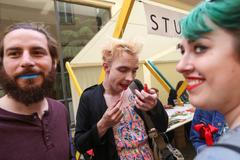 První květen, 1. máj, demonstrace, happeningy, majáles, oslavy, protesty, komunisti