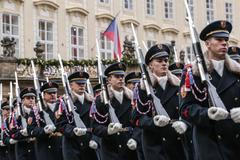 Oslavy 100 let Hradní stráže, přehlídka, Pražský hrad