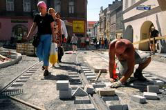 Teplo práce praha vedra léto zaměstnání stavba