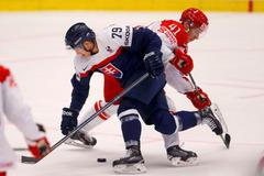 Slovensko - Dánsko na MS 2015: Libor Hudáček a Jesper B. Jensen