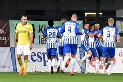 11. kolo fotbalové FORTUNA:LIGY, Zlín - Liberec: Radost fotbalistů Liberce