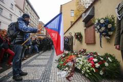 Oslavy výročí 17. listopadu, 2017, Národní třída, Albertov, DSSS Můstek