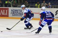 Kometa - Sparta, podzim 2018. Tomáš Plekanec a Roman Erat