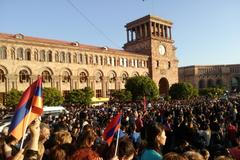 Masové protesty v Arménii