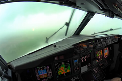 Boeing 737 přistání