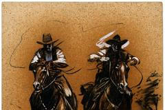 Koně v trysku, častý námět tvorby Bohumila Konečného.