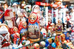 Praha suvenýr turistika matrjoška