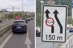 Necpěte se do zúžených pruhů. Řidiči často neví, jak je jejich auto široké, nemají v nich co dělat