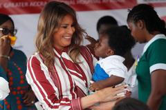 Melania Trumpová při návštěvě Afriky