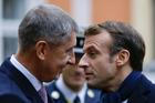 Babiš Macron v Praze