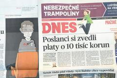 Fotorepro MF DNES / Karikatura Seznam / 16. 11. 2018