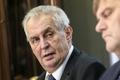 Miloš Zeman na tiskové konferenci v Německu