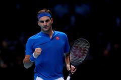 Roger Federer na Turnaji mistrů 2018